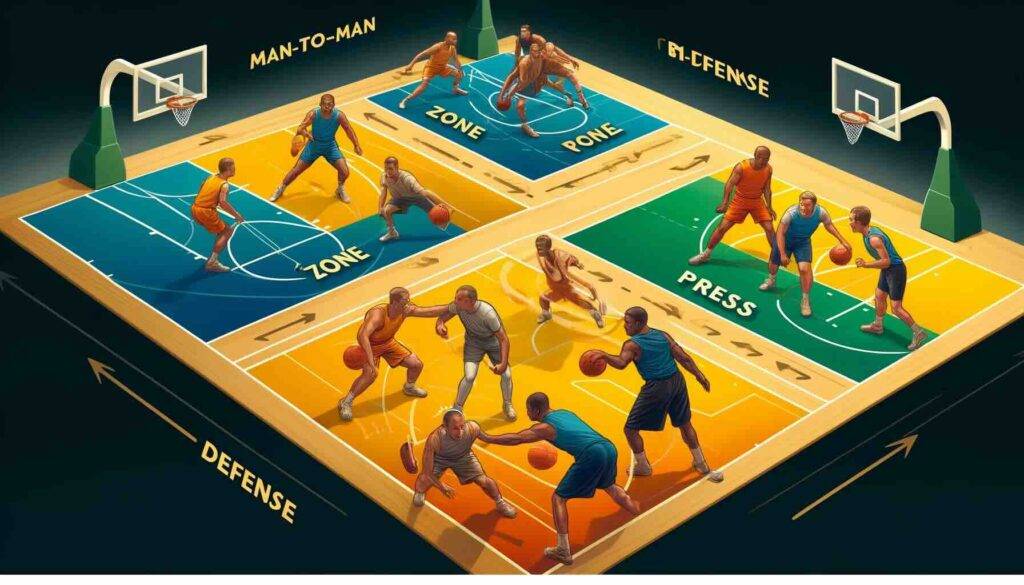 The 4 types of defense in basketball