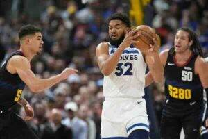 Minnesota Timberwolves dominate the Denver Nuggets in a 106-80 victory